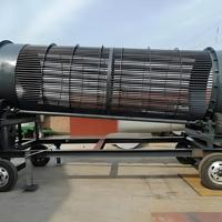 Nouvelle machine de criblage de sable mobile circulaire pour la construction, crible vibrant cylindrique en acier pour minerai, moteur haute efficacité