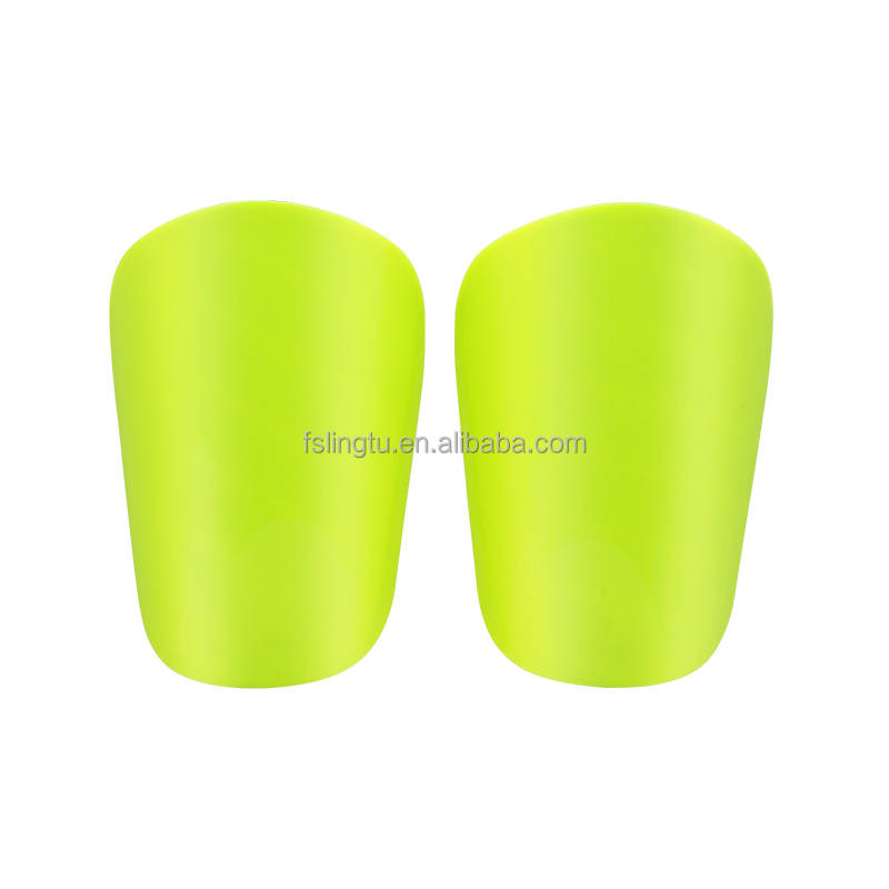 Fluoresent yellow football shin pads
