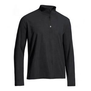 Sweat-shirt à fermeture éclair quart de tour respirant de haute qualité, faible MOQ, personnalisé, à manches longues, uni, pour homme, idéal pour l'hiver – En vente - Product Image 1