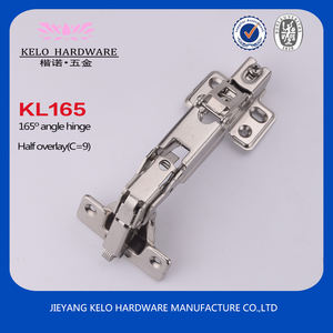 Charnière à angle de 165 degrés Kelo en acier nickelé à fermeture amortie pour armoire, cuisine, hôpital, chambre, maison, bureau, entrée - Vente chaude - Product Image 3