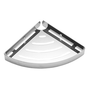 Venta al por mayor esquina sin perforación ducha de acero inoxidable Caddy esquina montado en la pared <span class=keywords><strong>baño</strong></span> esquina estante de almacenamiento con ganchos - Product Image 5