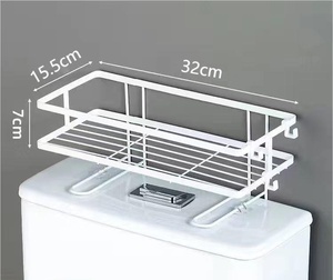 Étagère de rangement personnalisée pour salle de bain, organisateur de rangement au-dessus du placard, économiseur d'espace pour toilettes, support WC - Product Image 2