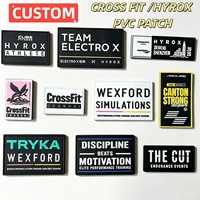 Écussons PVC personnalisés avec logo pour Gym, CrossFit, Hyrox – Badges de fitness en caoutchouc souple à scratch pour sacs à dos, sacs, chapeaux et vêtements