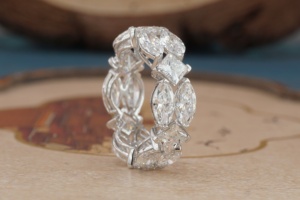 Anillo de Diamante Cultivado en Laboratorio de Oro de 14K para Mujer, Joyería Fina, Diamante Sintético Certificado por IGI, Anillo de Compromiso, Boda, Aniversario - Product Image 3