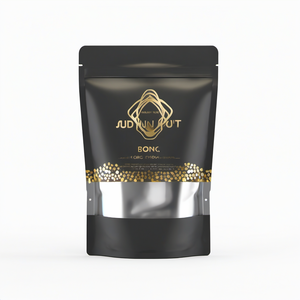 Sacs à protéines refermables en Mylar noir mat de qualité supérieure, 750g, 1,5kg, <span class=keywords><strong>3kg</strong></span>, résistants à l'humidité, vente en gros - Product Image 1
