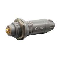Conector Circular de Empuje y Tracción de Plástico Serie P, Enchufe PAG Autoblocante, Conector PKG para Dispositivos Médicos