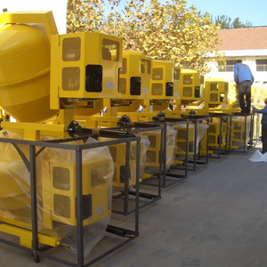 Bétonnière électrique portable jaune SFJX avec moteur de 3 kW, déchargement manuel pour usage en construction - Product Image 6