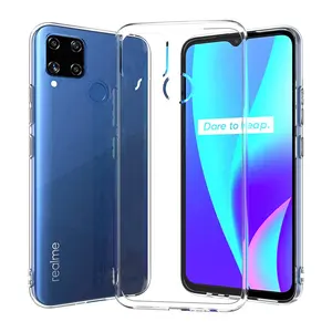 Чехол для телефона Фабричный 2,0 мм прозрачный чехол из ТПУ для Oppo REALME 8 8 PRO F19 PRO PLUS A9 2020 A5 2020 A11X A7 A5S A12 A11K