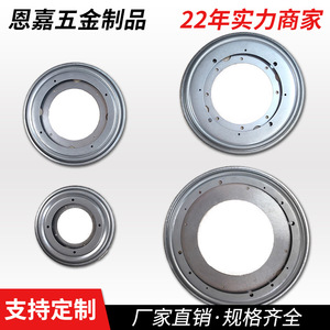 Hollow Turntable <b>Iron</b> Swivel Plate 12 Inch Rotatable Industrial Design For Exhibit Storage Rack - Product Image 3
