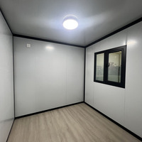 Maisons conteneurs modulaires personnalisées de 20 et 40 pieds avec panneaux sandwich, design en verre, 2-3 chambres avec salle de bain, pour bureau ou magasin