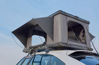Tente de camping-car pour 3 à 4 personnes, tente de voyage en toile de coton, tente de toit en tissu pour le camping tout-terrain pour 3 à 4 personnes