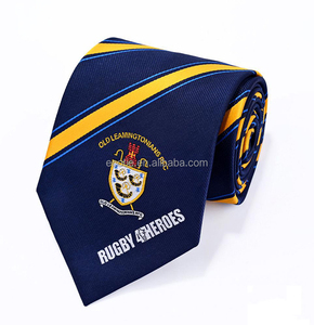 优质定制条纹标志真丝领带厂家直销涤纶校服领带 - Product Image 3