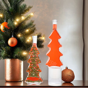 Fabricant Vente en gros Cadeau de Noël Bonhomme en <span class=keywords><strong>pain</strong></span> <span class=keywords><strong>d</strong></span>'épice Forme <span class=keywords><strong>d</strong></span>'arbre Bouteille en verre de <span class=keywords><strong>liqueur</strong></span> en cristal avec bouchon - Product Image 6