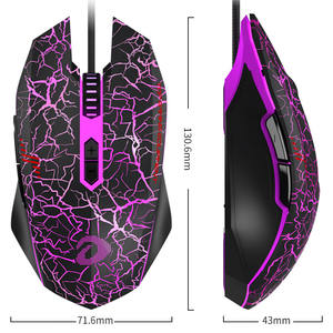 ดาเรอ อีเอ็ม 915 เมาส์สำหรับเล่นเกมแบบมีสาย RGB Backlit E-Sports แล็ปท็อปการเขียนโปรแกรมมาโครเกมระดับเกมปรับแต่งได้ 6000 DPI 6 ปุ่ม - Product Image 4