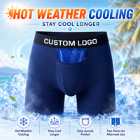 Caleçons Boxers OEM avec 2 Compresses de Gel Réutilisables, Conception de Poche Frontale, pour Sauna, Récupération Post-Opératoire, Entraînement Quotidien
