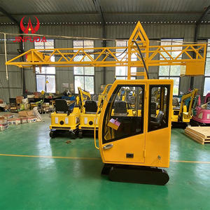 حفارة كهربائية صغيرة للأطفال على شكل برج رافعة للاستخدام الخارجي في الحدائق العامة ومدن الملاهي - Product Image 4