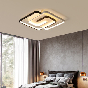 Modern Minimalist LED Ceiling <strong>Light</strong> Acrylic Indoor Lighting Fixture Remote <strong>Control</strong> Decorative Lamp for Bedroom Living Aluminum - Product Image 1
