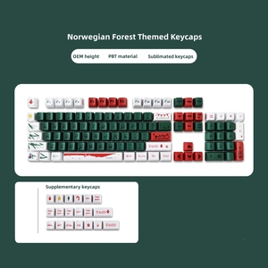 Teclado mecánico personalizado Kawaii Sakura <span class=keywords><strong>de</strong></span> Anime, tapa <span class=keywords><strong>de</strong></span> llave, sublimado Pbt Material, teclas <span class=keywords><strong>de</strong></span> altura OEM - Product Image 5