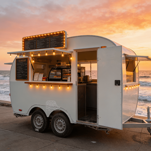 Chariot à glaces, remorque de restauration de type spécial, remorque de concession alimentaire, remorque mobile pour boissons, remorque tractable pour hot-dogs - Product Image 6