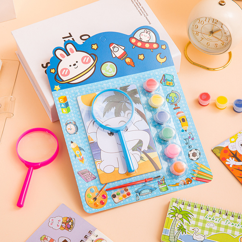 Magnifying glass painting kit-elephant