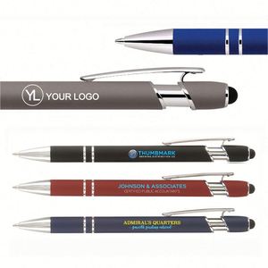 Stylo bille publicitaire en métal avec logo personnalisé, stylos d'écriture imprimés promotionnels pour les cadeaux d'affaires de bureau - Product Image 1