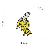 Patchs thermocollants en feutre non tissé brodés, motif banane de dessin animé, les plus vendus pour chapeaux, chaussures et vêtements