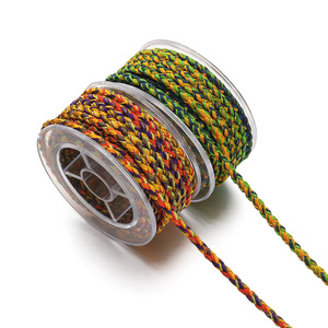Cordon tressé artisanal en corde colorée à 12 brins, non élastique, durable, pour bracelet, lanière, bijoux, pendentif, fournitures d'artisanat, petite taille - Product Image 5