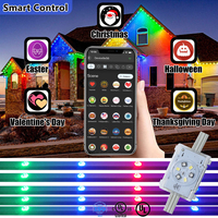 Luz de Medusa RGBW DC48V, Luz Pixel para Exteriores IP68, Luz LED Puntual Permanente para Pared Exterior de Casa, Decoración Navideña