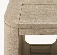 OSLO Table basse carrée américaine simple en bois massif Meubles de salon Table d'appoint d'angle Hôtel Villa Table à thé personnalisée