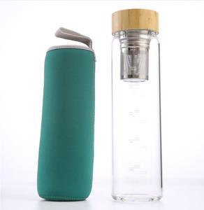 <span class=keywords><strong>Bouteille</strong></span> d'eau d'infusion de fruits en <span class=keywords><strong>verre</strong></span> dépoli 2025 Offre Spéciale 750ml 1l avec passoire à paille pour marqueur de temps - Product Image 4