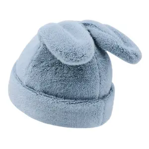 Bonnet duveteux à la mode, casquette de crâne à la mode, chapeaux à revers, chapeau d'hiver épais avec oreilles de lapin