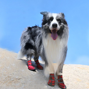 Chaussures <span class=keywords><strong>pour</strong></span> <span class=keywords><strong>chien</strong></span> ONESTEP confortables, classiques, imprimées, douces, respirantes, anti-chute, avec double sangle réfléchissante, semelle hydrofuge en polyester - Product Image 3