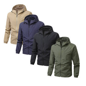 Chaqueta Bomber Ligera de Invierno para Hombre, Resistente al Agua, con Logotipo Frontal, Capucha para Exteriores y Ajustable - Product Image 5