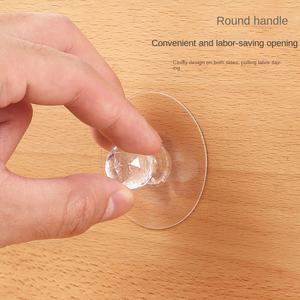 Manija <span class=keywords><strong>auxiliar</strong></span> transparente de estilo japonés moderno, cajón adhesivo firme, puerta, <span class=keywords><strong>armario</strong></span>, zapatos, manija de <span class=keywords><strong>armario</strong></span> - Product Image 3