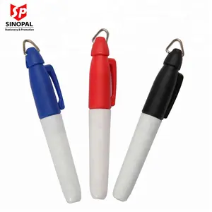 water proof Golf ball liner permanent marker pen with keychain for golf ball lining