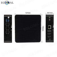 Mini PC Práctico y Ligero con CPU Intel N100, Windows 10, 8 USB, 2 HD, DP, LAN, DDR4 (máx. 32 GB), SSD MSATA, Sin Ventilador
