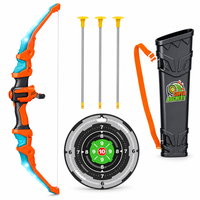 Ensemble d'arc et de flèches lumineux LED, kit de tir à l'arc avec flèches à ventouse, grande cible, carquois détachable, jeu de tir pour enfants, cadeau