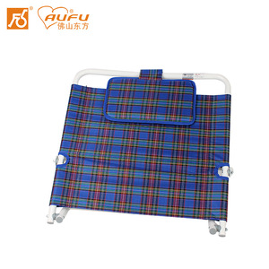 AUFU Foldable Backrest <b>Chair</b> With Headrest Blue Plaid Design Portable Adjustable For Elderly And Pregnant Women <b>Support</b> - Product Image 3