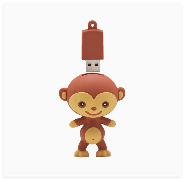 Design Your IDEA Custom 2D 3D Shape Rubber Silicone Usb Flash Drives PVC Custom Pen Drive Business Gift Cartoon Usb