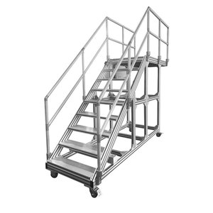 Marches en profilé aluminium en alliage 6063 pour l'entretien industriel mobile surélevé avec traitement de surface anodisé - Product Image 1