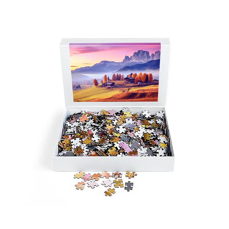 Potongan puzzle jigsaw kustom kualitas tinggi harga murah permainan puzzle pabrik untuk dewasa