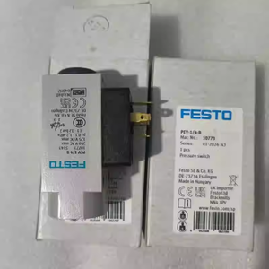 Pressostat PEV-14-B 1-12 bar, port G1/4, 10-36 V CC, point de commutation réglable pour systèmes pneumatiques - Product Image 1