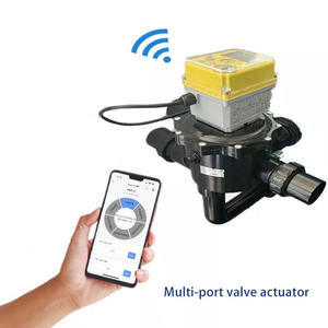 วาล์วบอลไฟฟ้า PVC แบบกำหนดเอง พร้อมรีโมทคอนโทรลไร้สาย <span class=keywords><strong>WiFi</strong></span> ทนความร้อนสูง สำหรับสื่อน้ำ รองรับ OEM - Product Image 2