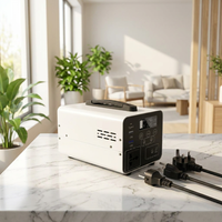 Station d'alimentation portable, alimentation de secours portable pour la maison, boîte d'alimentation solaire, petit ventilateur portable et batterie externe