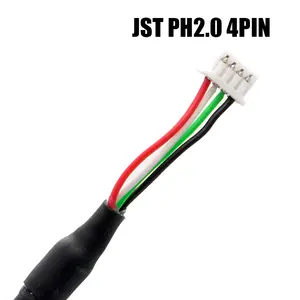 הרכבה USB נקבה JST 2 3 4 פין PH XH 1.0mm 1.25mm 1.5mm 2.0m המגרש חוט כבל