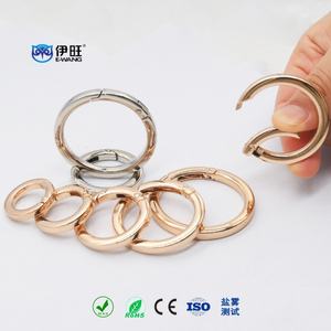 Anneaux en O pour sac à main EWANG, mousquetons, fermoirs de sangle, anneaux à ressort ouverts en métal - Product Image 3