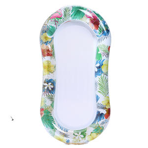 Lit flottant gonflable flamant rose avec filet pour adultes, transat de piscine, jouet pour bronzer, flotteur pour jeux aquatiques - Product Image 5