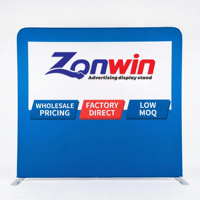 Support de bannière en tissu EZ Tube personnalisable et résistant aux plis pour toile de fond photo et affichage de photocall – Fournitures promotionnelles pour événements