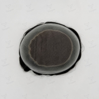 Système capillaire pour homme DH-3, mono-top, lace front, PU, ligne de cheveux naturelle invisible, cheveux humains indiens Remy, à clipser, résistant à la transpiration