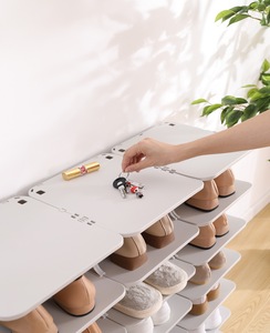 家庭用のホット販売カスタム透明プラスチック靴ボックス収納、家庭用靴ラックキャビネット卸売靴収納オーガナイザー - Product Image 3